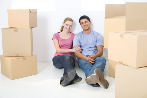 Residential removals support for a Fulham property with stairs