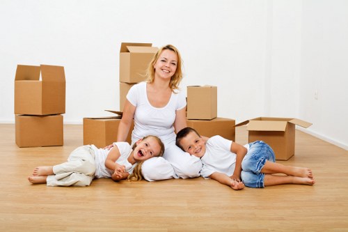 Professional moving truck ready for a Fulham relocation