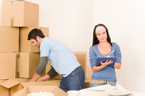 Local movers handling office relocation logistics in Fulham